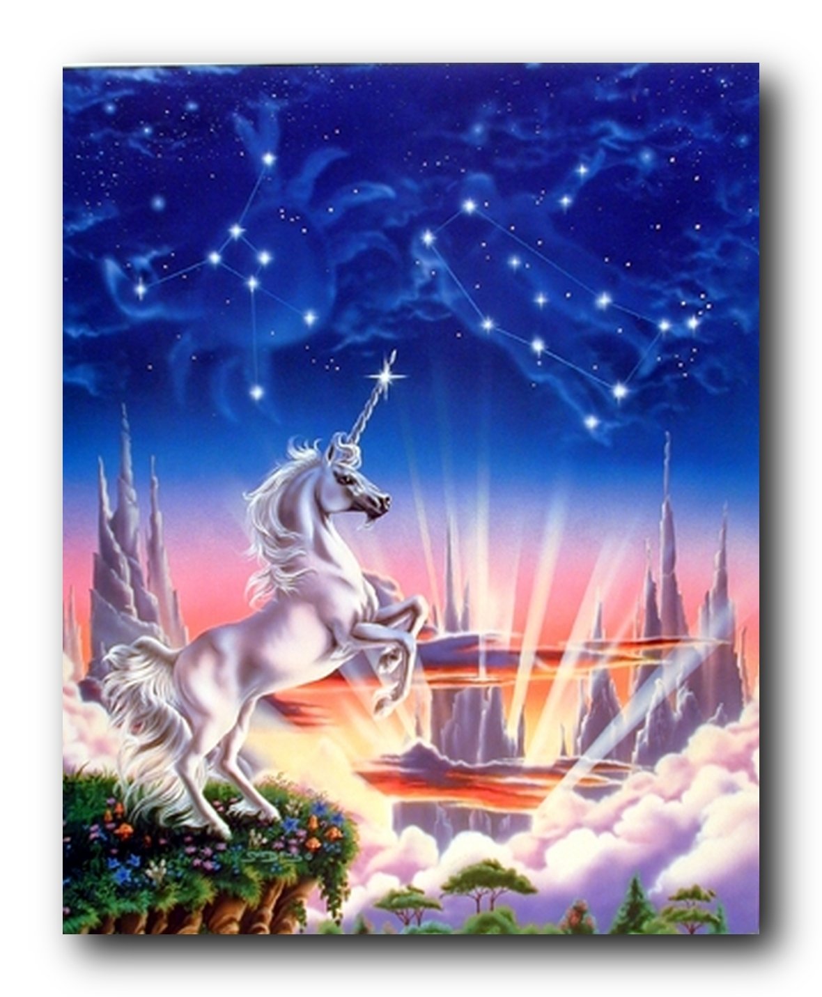 アート・デザイン・音楽 UNICORN SONGBOOK Amazon.com: Impact Posters Gallery Mythical Unicorn Horse Edge Sue